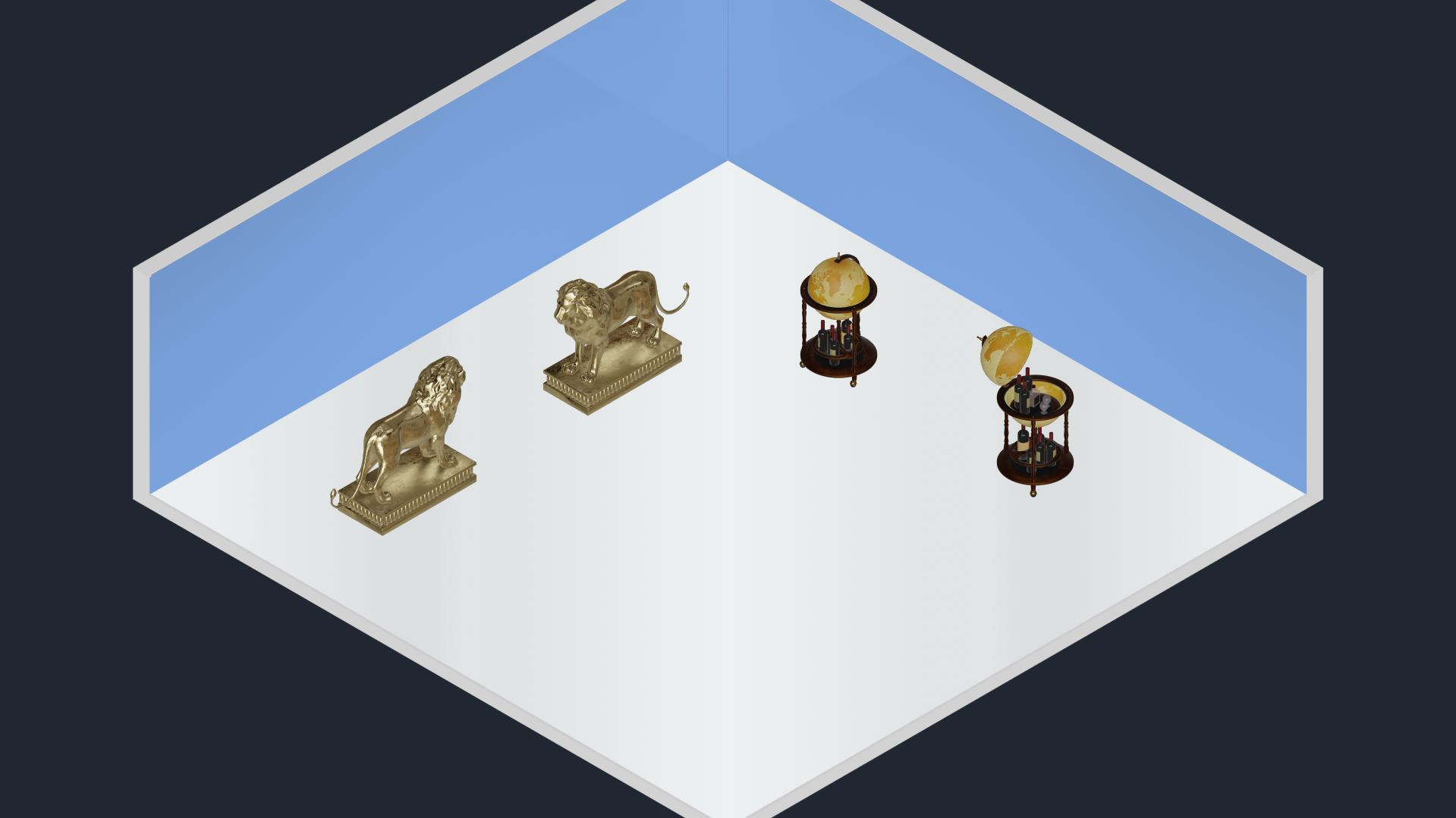 {Lion and Drinks Cabinet}